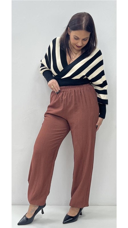 PANTALON MARTA TEJA 2