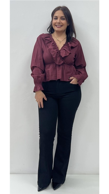 CAMISA OSLO BURDEOS 2