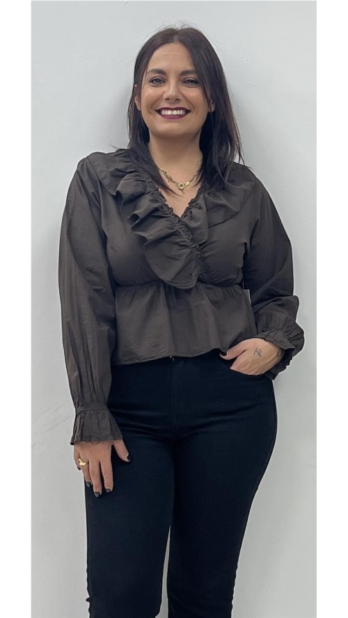 CAMISA OSLO MARRON