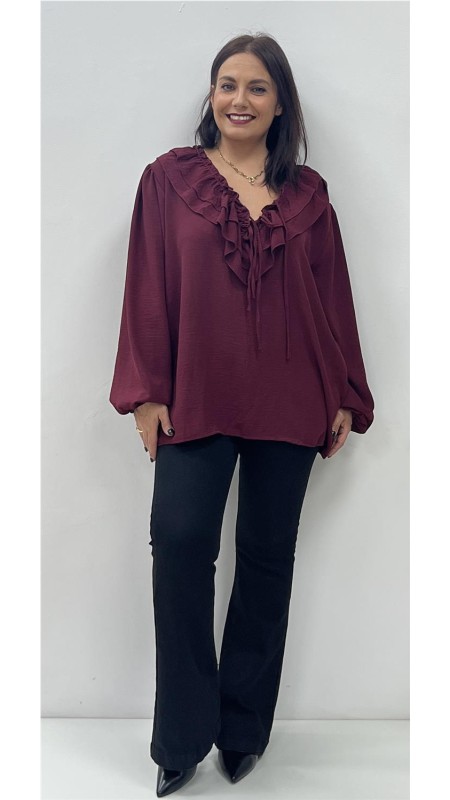 CAMISA SOFIA BURDEOS 2