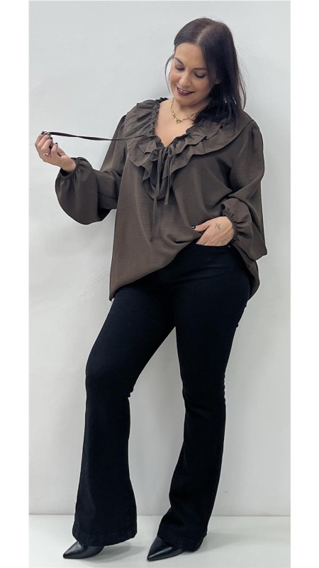 CAMISA SOFIA MARRON 2