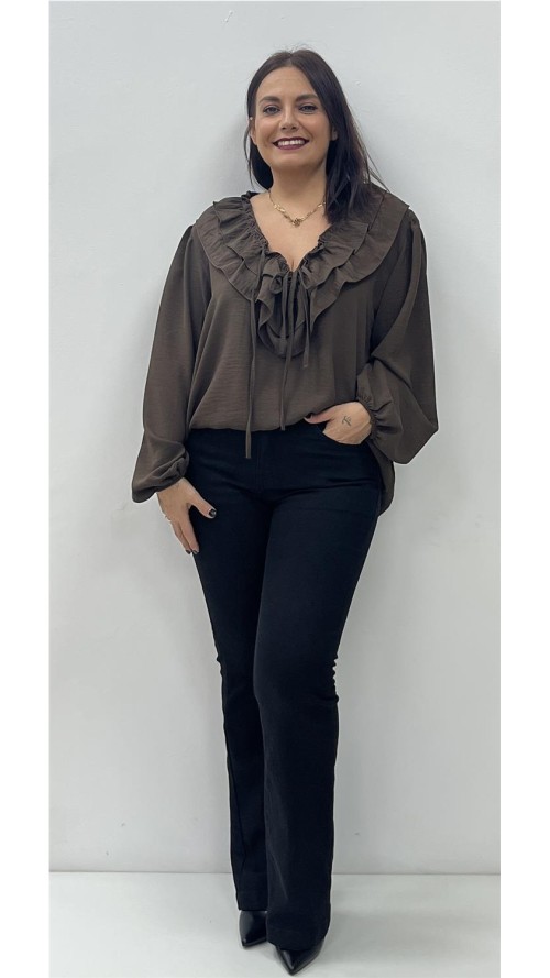 CAMISA SOFIA MARRON