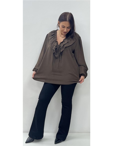 CAMISA SOFIA MARRON