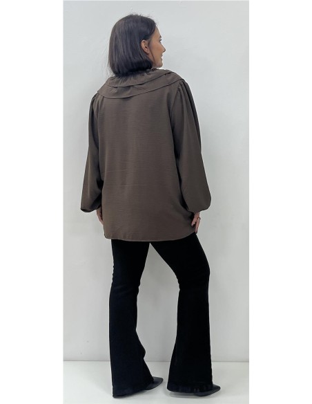 CAMISA SOFIA MARRON