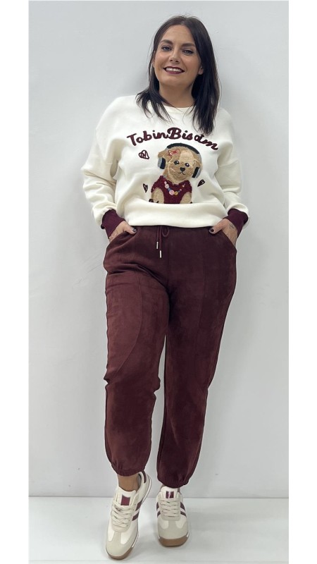 PANTALON TOKIO BURDEOS 2