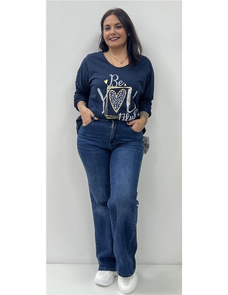 CAMISETA BE YOU MARINO