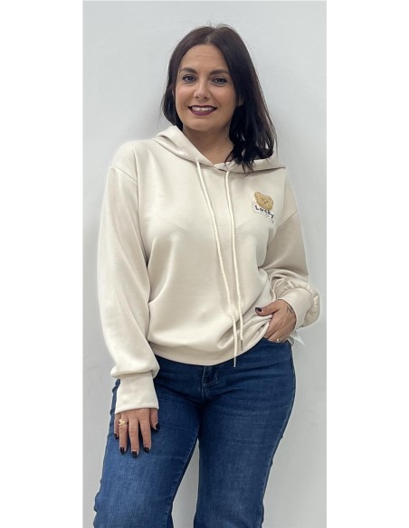 SUDADERA OSO BEIG
