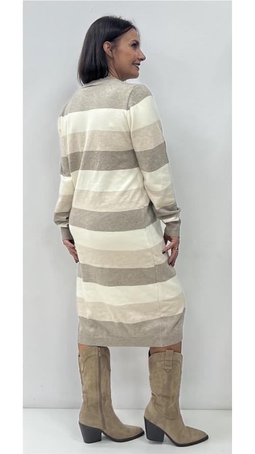 VESTIDO TUNEZ TAUPE