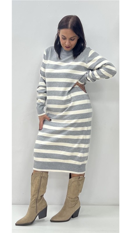 VESTIDO DAKAR GRIS 2