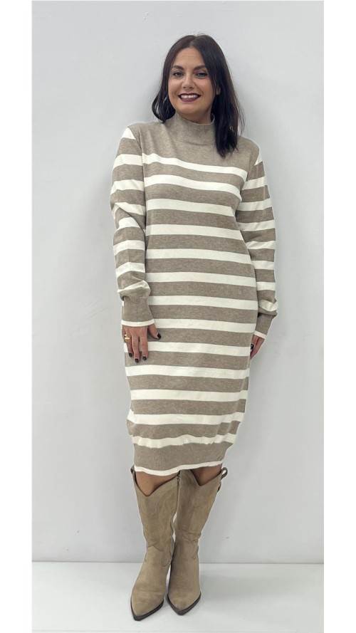 VESTIDO DAKAR TAUPE
