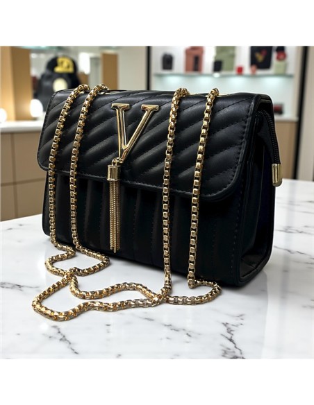 BOLSO PEQUEÑO V NEGRO