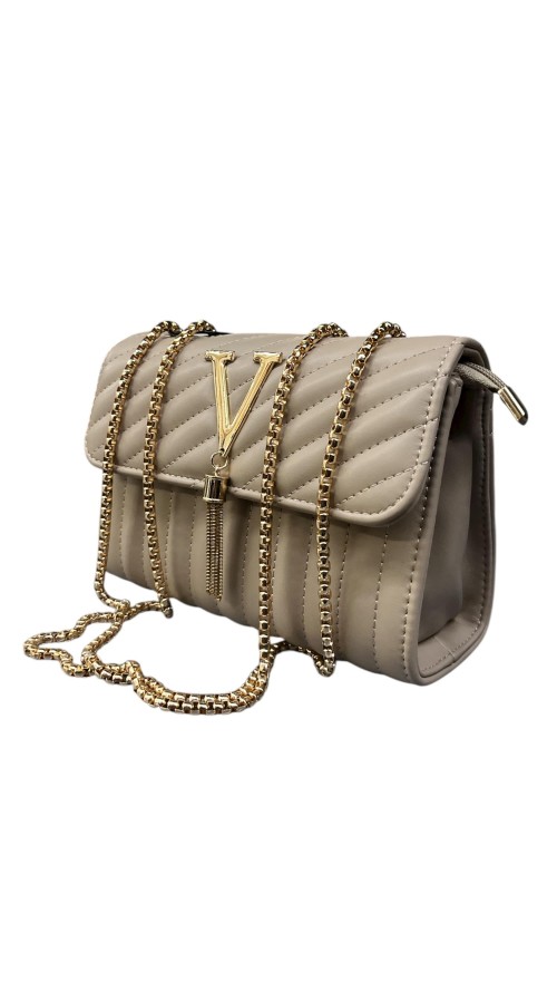 BOLSO PEQUEÑO V CAMEL