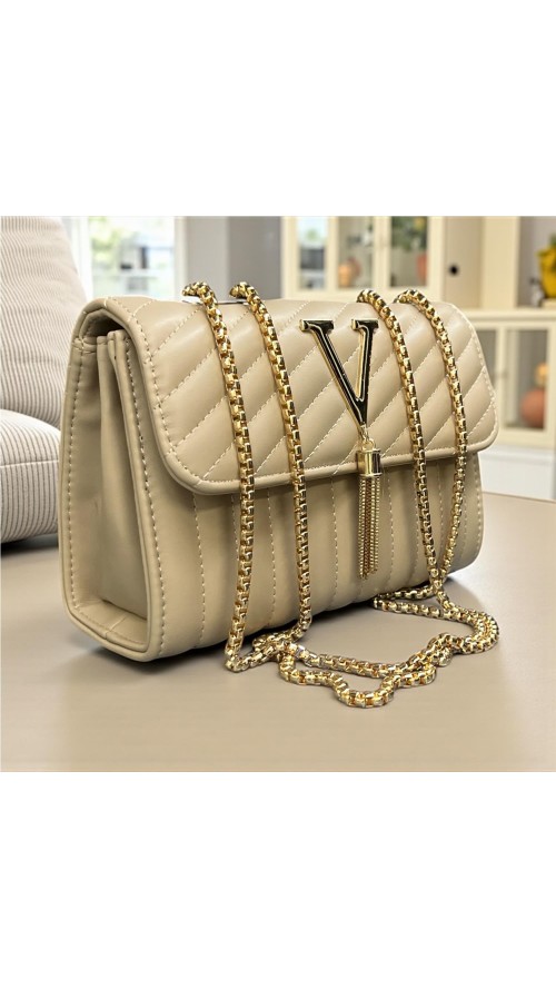 BOLSO PEQUEÑO V CAMEL