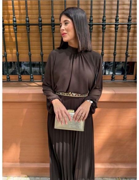 VESTIDO PATRICIA MARRON