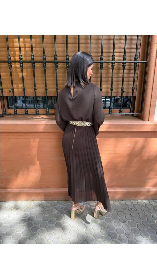 VESTIDO PATRICIA MARRON