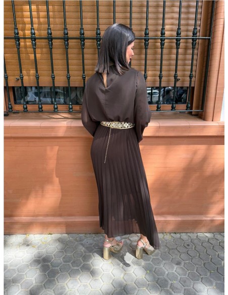 VESTIDO PATRICIA MARRON