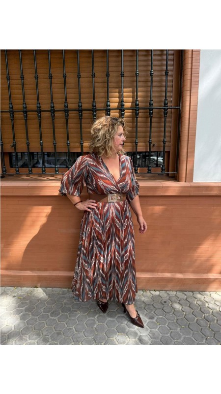 VESTIDO LAURA MARRON 2