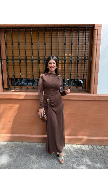 VESTIDO VARSOVIA MARRON