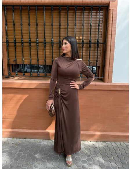 VESTIDO VARSOVIA MARRON