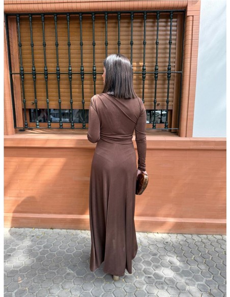 VESTIDO VARSOVIA MARRON