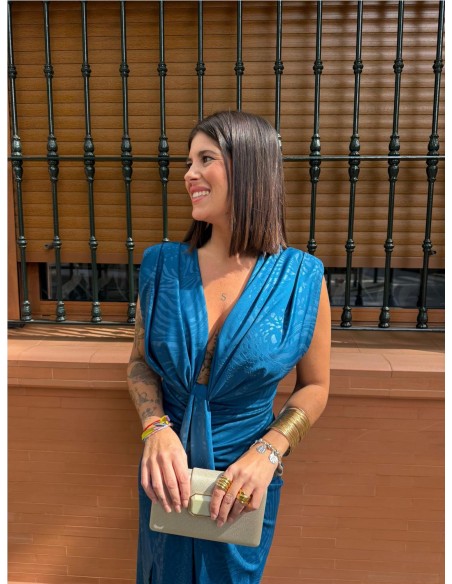 VESTIDO IRIS ESTAMPADO PETROLEO