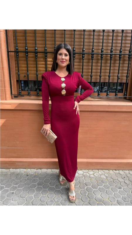 VESTIDO ALEXA BURDEOS