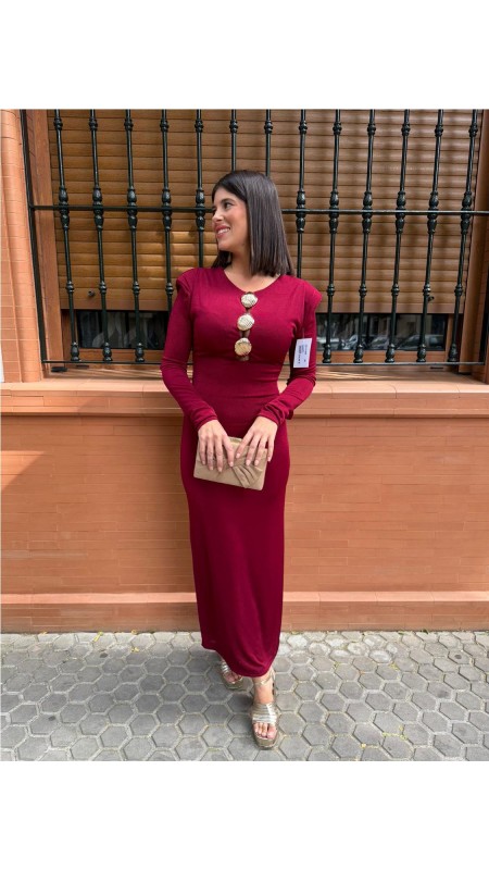 VESTIDO ALEXA BURDEOS 2