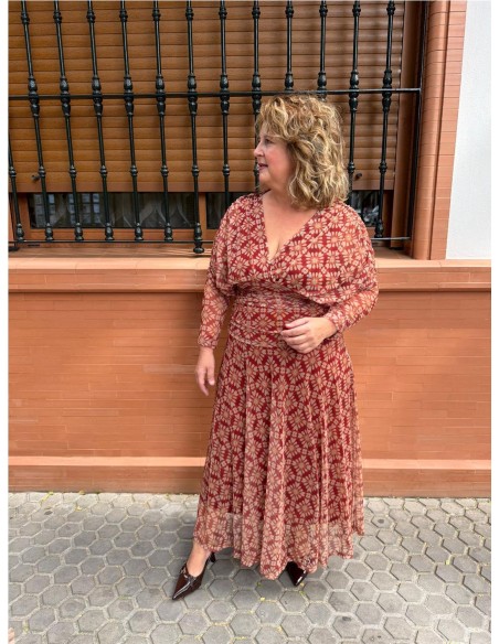 VESTIDO AMARELIS TEJA