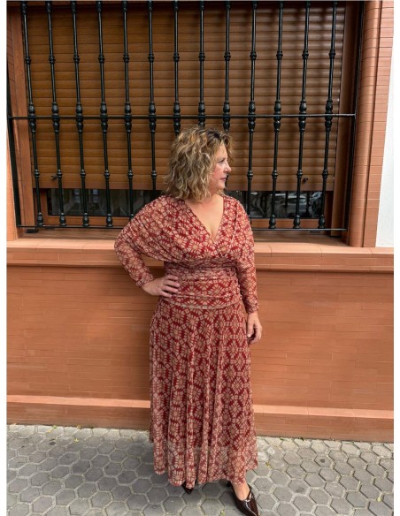 VESTIDO AMARELIS TEJA