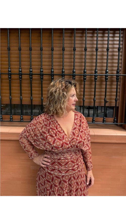 VESTIDO AMARELIS TEJA