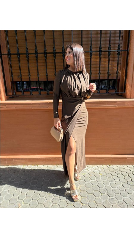 VESTIDO ARTEMIS MARRON