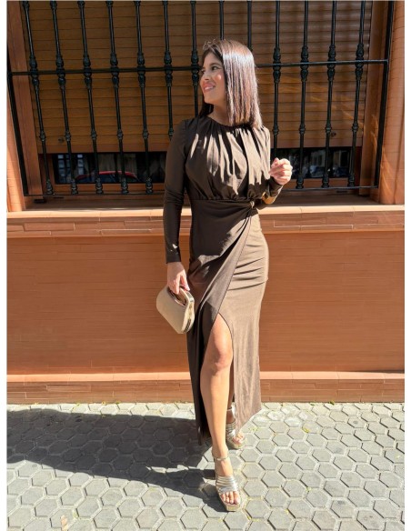 VESTIDO ARTEMIS MARRON