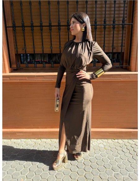 VESTIDO ARTEMIS MARRON
