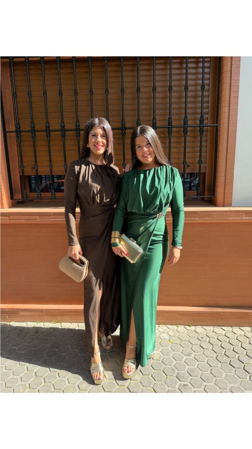 VESTIDO ARTEMIS MARRON