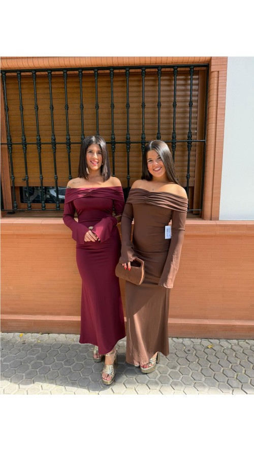 VESTIDO ESTOCOLMO BURDEOS