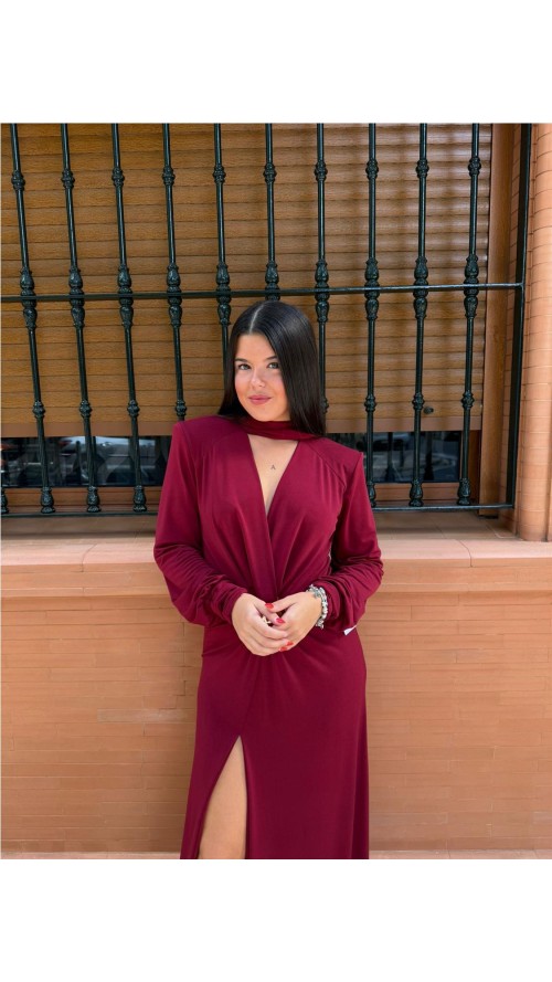 VESTIDO ARIZONA BURDEOS
