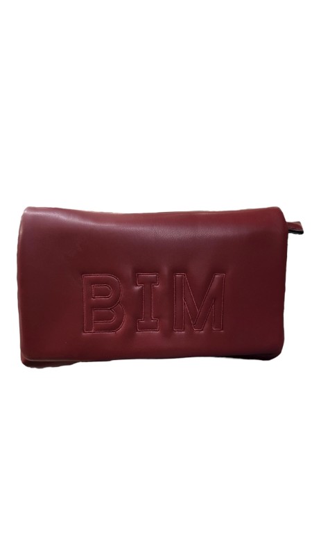 BOLSO CARTERA NAPA BIM BURDEOS