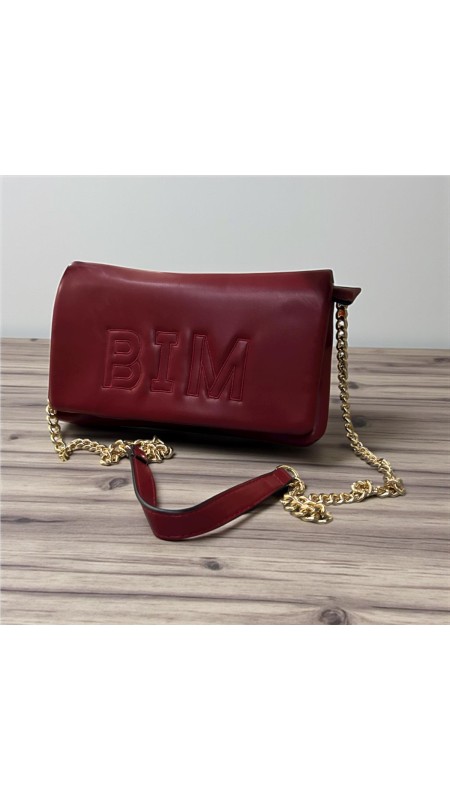 BOLSO CARTERA NAPA BIM BURDEOS 2