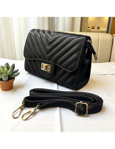 BOLSO NAPA V NEGRO