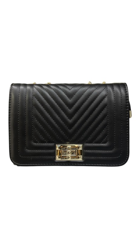 BOLSO PEQUEÑO SOLAPA NEGRO