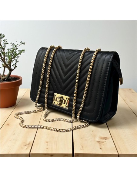 BOLSO PEQUEÑO SOLAPA NEGRO