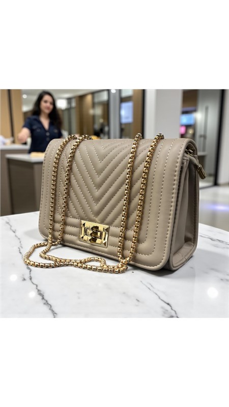 BOLSO PEQUEÑO SOLAPA CAMEL 2