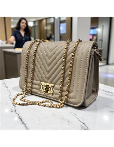 BOLSO PEQUEÑO SOLAPA CAMEL