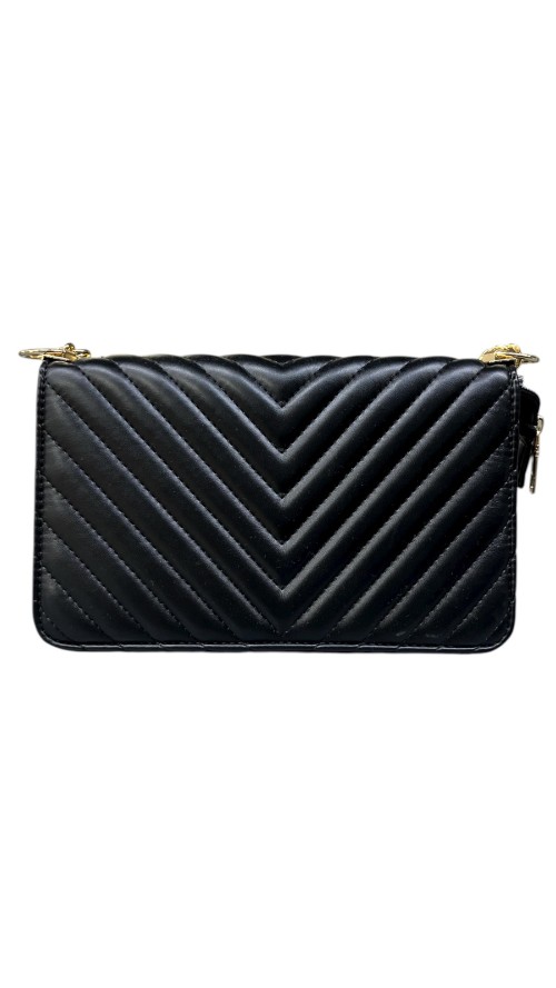 BOLSO NAPA ESTILO V NEGRO