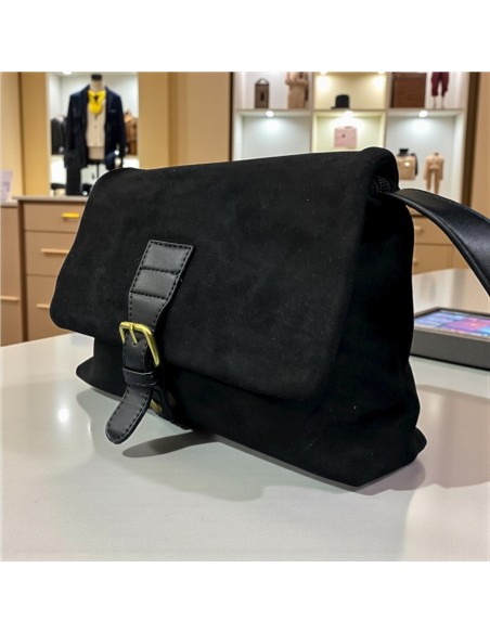 BOLSO ANTELINA SOLAPA NEGRO