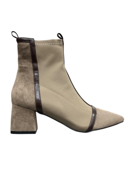 BOTIN ELASTICO CORTES TAUPE