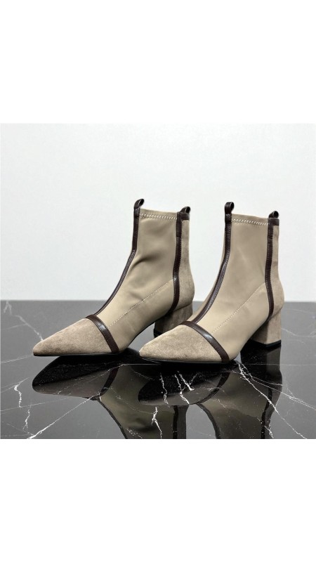 BOTIN ELASTICO CORTES TAUPE 2