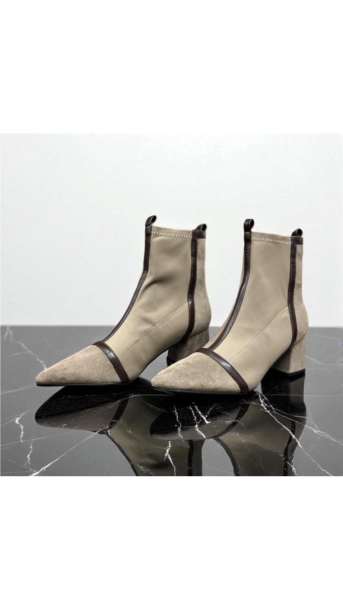 BOTIN ELASTICO CORTES TAUPE