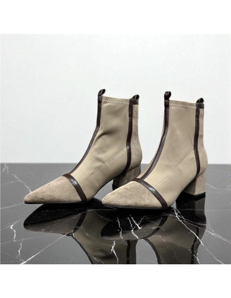 BOTIN ELASTICO CORTES TAUPE