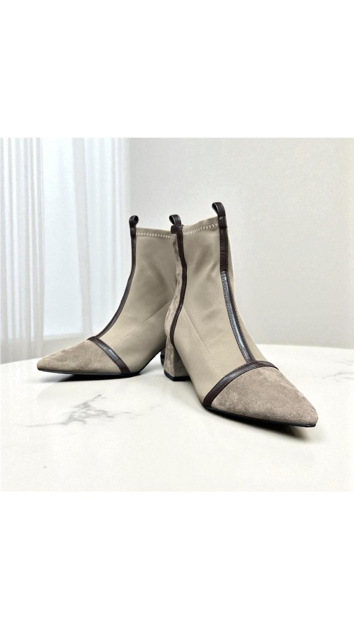 BOTIN ELASTICO CORTES TAUPE